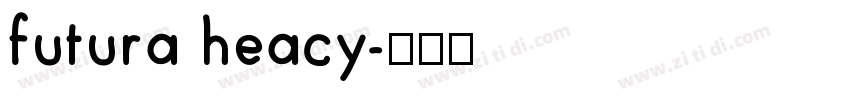 futura heacy字体转换